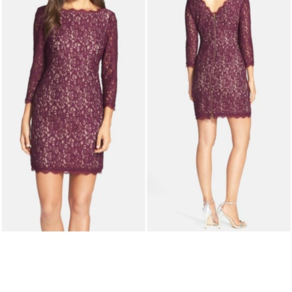 Adrianna Papell Dresses & Skirts - Adrianna Papell Lace Dress 3/4 Sleeve NWT Size 14